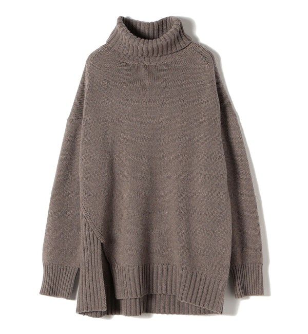 SHIPS for women「〈手洗い可能〉サイド スリット タートル プルオーバー」|ニット・セーター|