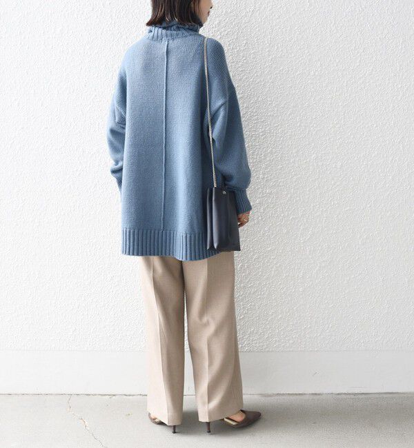 SHIPS for women「〈手洗い可能〉サイド スリット タートル プルオーバー」|ニット・セーター|