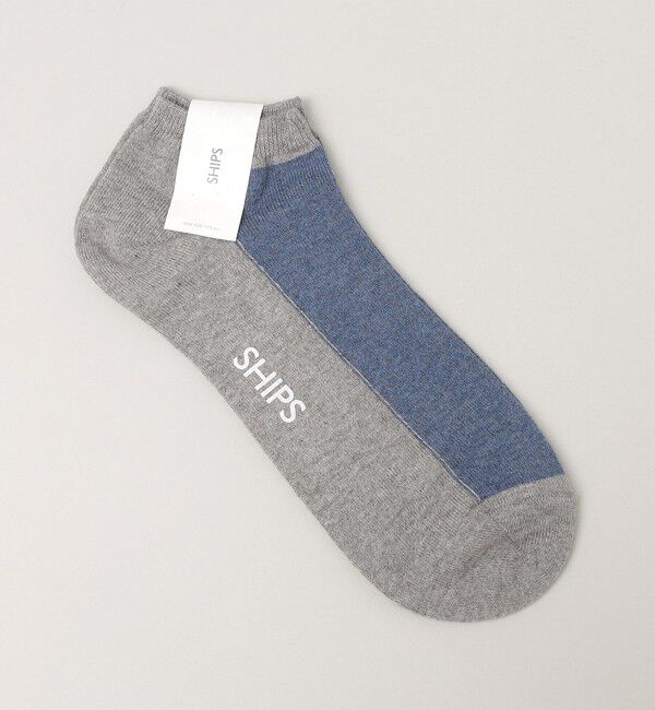 SHIPS「SHIPS: 2トーン アンクルソックス」|ソックス|グレー