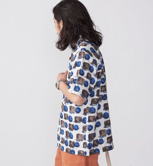 SHIPS「SHIPS: Reflax(R) 80'sプリント ドライタッチ オープンカラー シャツ」|シャツ・ブラウス|