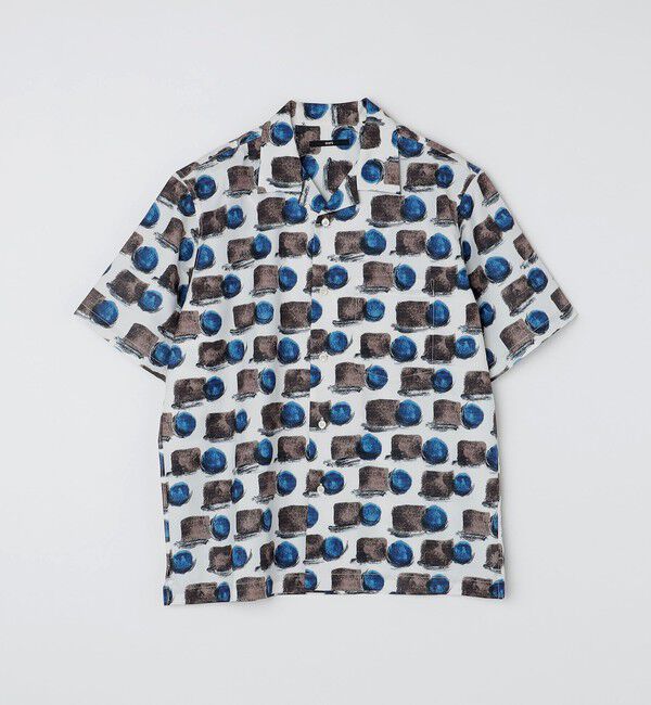 SHIPS「SHIPS: Reflax(R) 80'sプリント ドライタッチ オープンカラー シャツ」|シャツ・ブラウス|