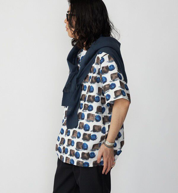 SHIPS「SHIPS: Reflax(R) 80'sプリント ドライタッチ オープンカラー シャツ」|シャツ・ブラウス|