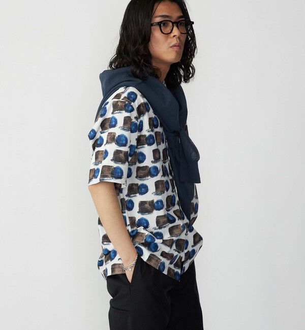 SHIPS「SHIPS: Reflax(R) 80'sプリント ドライタッチ オープンカラー シャツ」|シャツ・ブラウス|