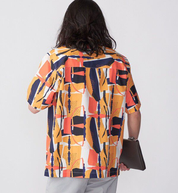 SHIPS「SHIPS: Reflax(R) 80'sプリント ドライタッチ オープンカラー シャツ」|シャツ・ブラウス|