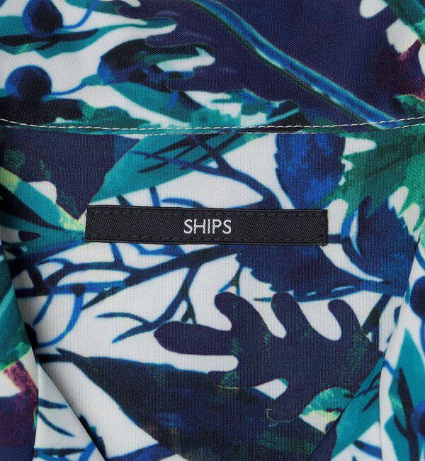 SHIPS「SHIPS: Reflax(R) 80'sプリント ドライタッチ オープンカラー シャツ」|シャツ・ブラウス|