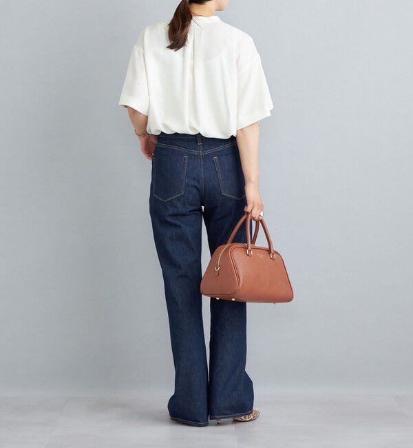 SHIPS for women「〈洗濯機可能〉11.5oz デニムセミフレアパンツ◇」|デニム|