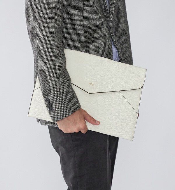 SHIPS「PIEVE:ドキュメント クラッチ バッグ」|クラッチバッグ|ナチュラル