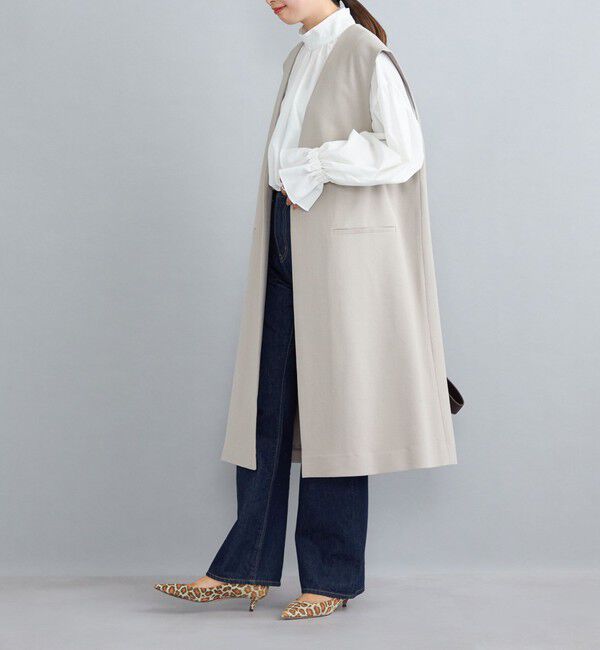 SHIPS for women「ツイルロングジレ◇」|ベスト・ジレ|