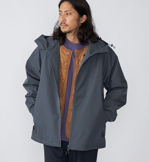 SHIPS「*SHIPS:〈撥水/透湿〉3WAY ミリタリー キルト ライナー マウンテンパーカー」|ブルゾン・スタジャン|