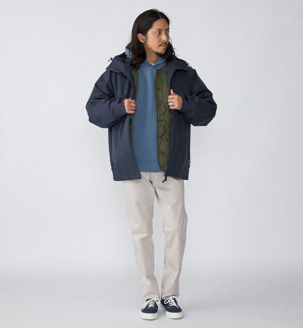 SHIPS「*SHIPS:〈撥水/透湿〉3WAY ミリタリー キルト ライナー マウンテンパーカー」|ブルゾン・スタジャン|