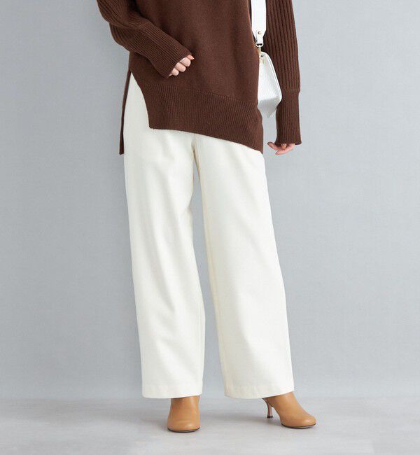 SHIPS for women「〈手洗い可能〉両面起毛ドロストパンツ ◇」|その他|オフホワイト