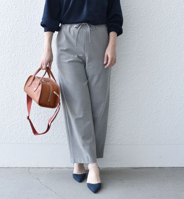 SHIPS for women「〈手洗い可能〉両面起毛ドロストパンツ ◇」|その他|ライトグレー