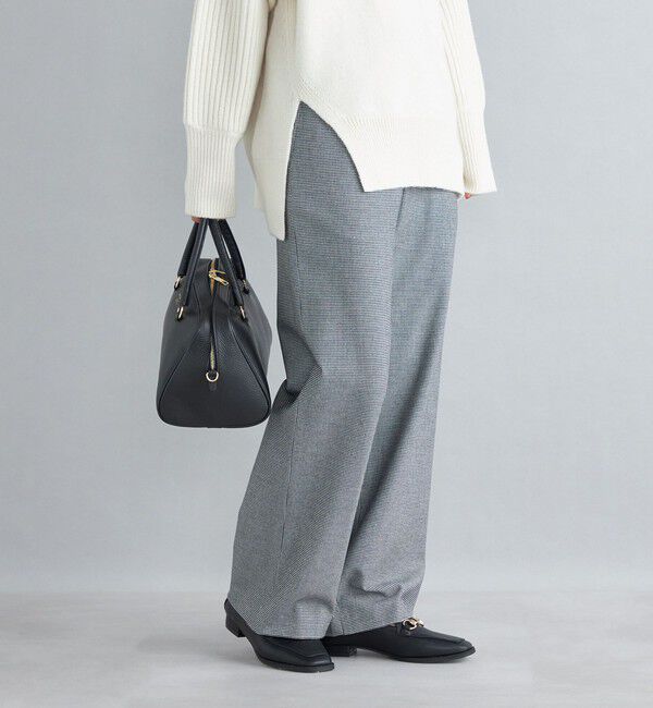 SHIPS for women「〈手洗い可能〉両面起毛ドロストパンツ ◇」|その他|ブラック