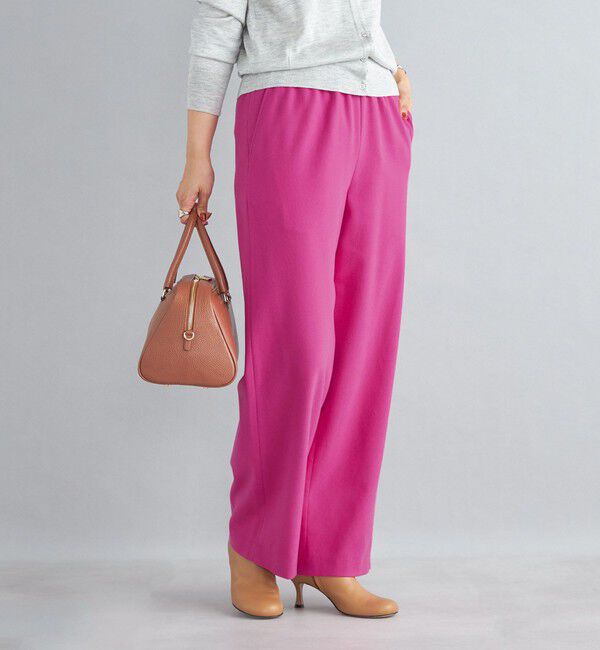 SHIPS for women「〈手洗い可能〉両面起毛ドロストパンツ ◇」|その他|ピンク系