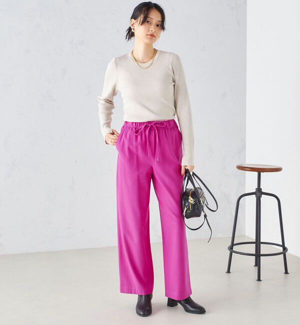 SHIPS for women「〈手洗い可能〉両面起毛ドロストパンツ ◇」|その他|