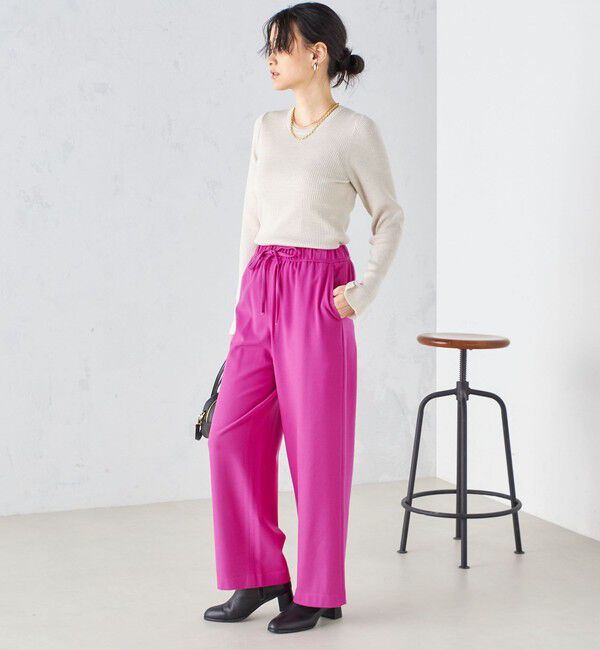 SHIPS for women「〈手洗い可能〉両面起毛ドロストパンツ ◇」|その他|