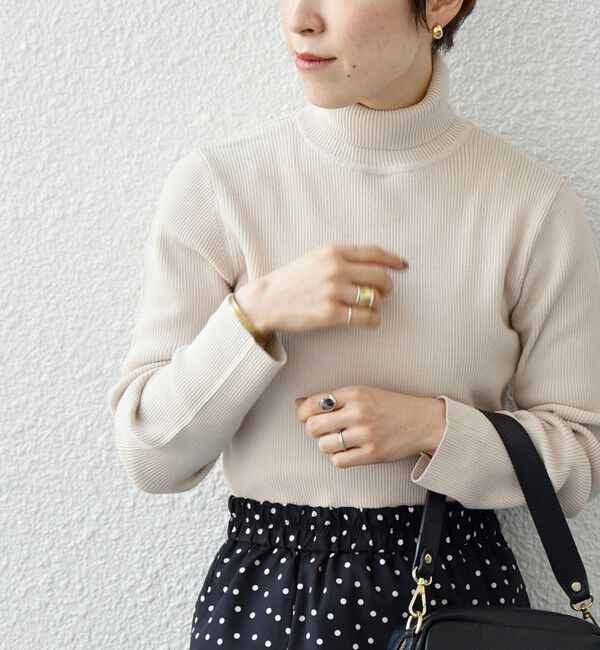 SHIPS any「《一部追加予約》SHIPS any:〈手洗い可能〉デリケート リブ タートルネック ニット プルオーバー」|ニット・セーター|