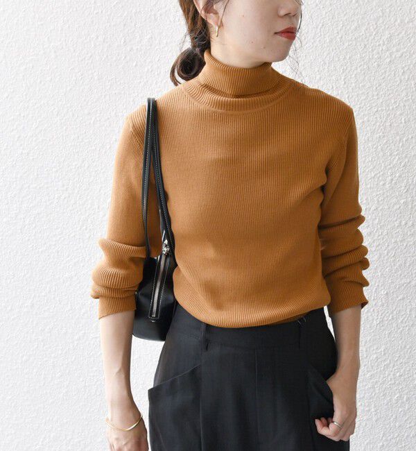 SHIPS any「《一部追加予約》SHIPS any:〈手洗い可能〉デリケート リブ タートルネック ニット プルオーバー」|ニット・セーター|