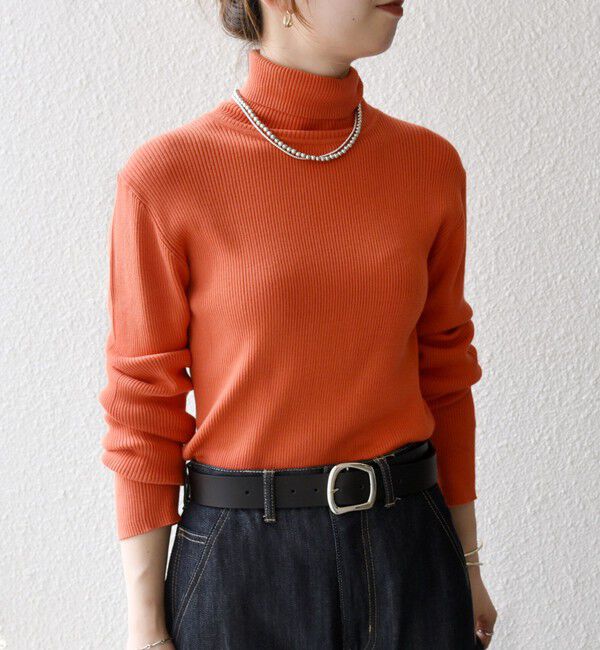 SHIPS any「《一部追加予約》SHIPS any:〈手洗い可能〉デリケート リブ タートルネック ニット プルオーバー」|ニット・セーター|