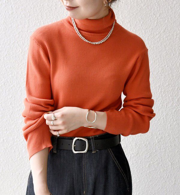 SHIPS any「《一部追加予約》SHIPS any:〈手洗い可能〉デリケート リブ タートルネック ニット プルオーバー」|ニット・セーター|