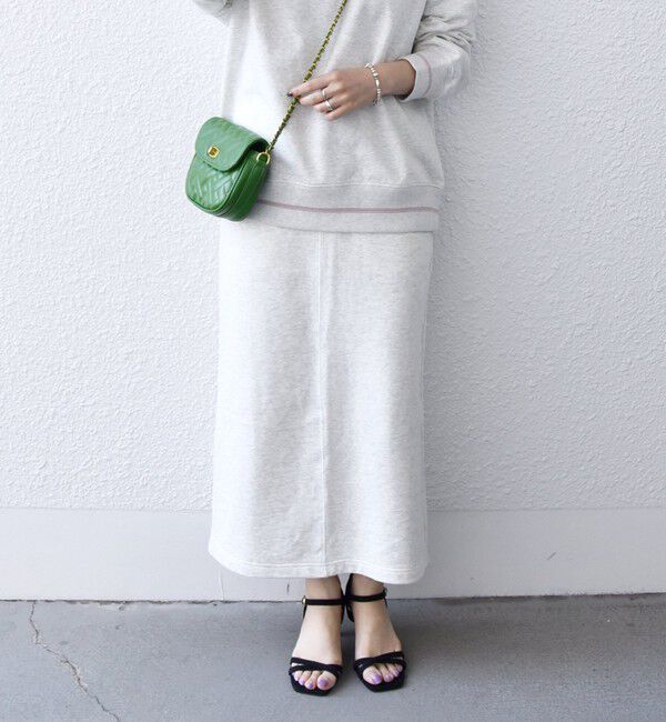 SHIPS any「SHIPS any:〈抗菌防臭〉USAコットン 裏毛 ライン ストレート スカート」|スカート|