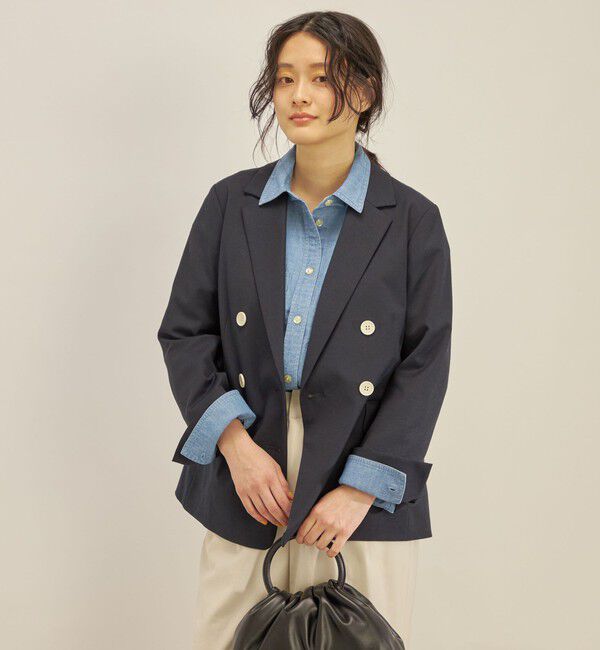 SHIPS for women「コットン リネン オックス ダブル ジャケット」|その他|