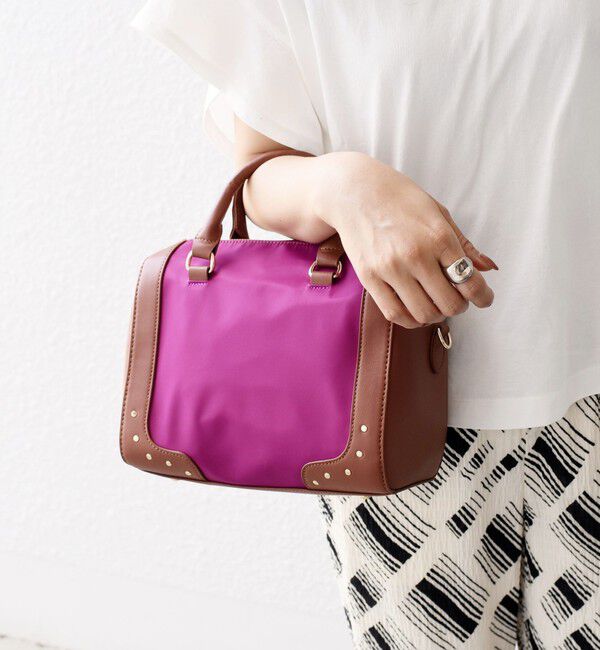 SHIPS for women「* スタッズ ボストン バッグ◇」|ボストンバッグ|パープル