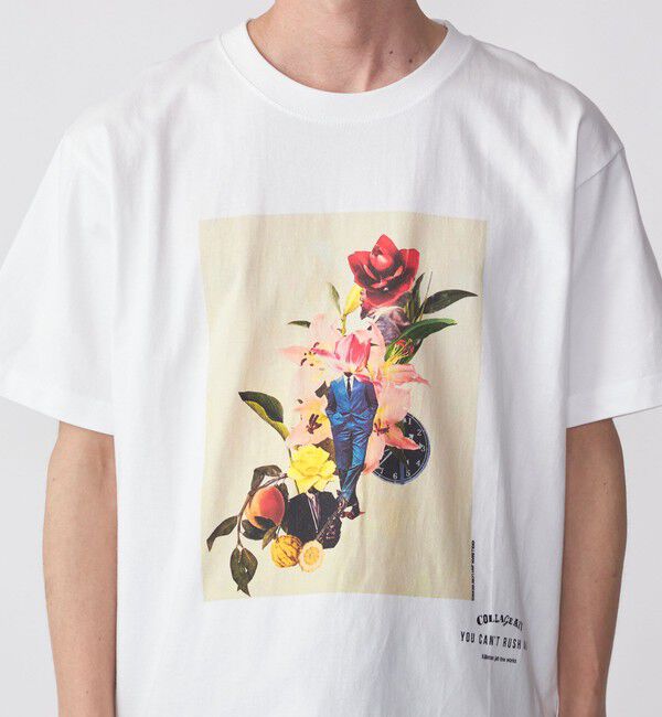 SHIPS「SHIPS: KILLIMAN JAH LOW WORKS コラージュ プリント Tシャツ」|Tシャツ・カットソー|