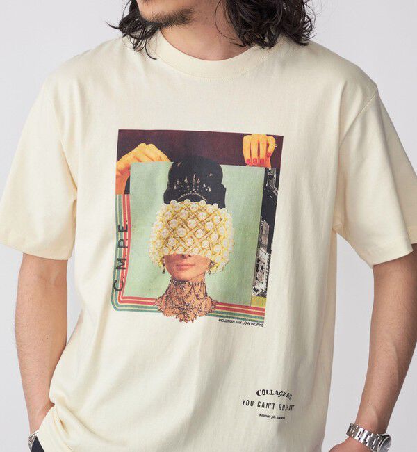 SHIPS「SHIPS: KILLIMAN JAH LOW WORKS コラージュ プリント Tシャツ」|Tシャツ・カットソー|