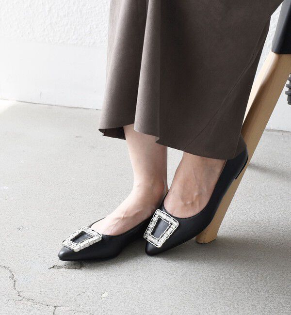 SHIPS for women「* ビジュー パンプス ◇」|パンプス|ブラック