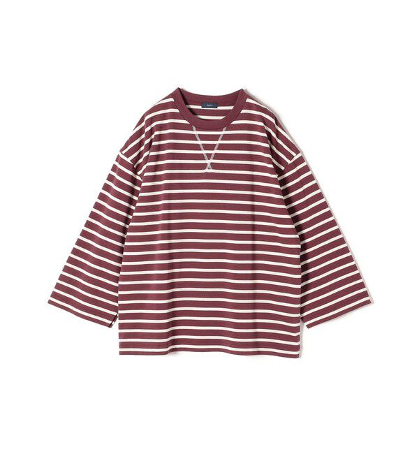 SHIPS for women「* 〈サイズが選べる〉2WAY ワイド スリーブ ボーダー プルオーバー◇」|Tシャツ・カットソー|