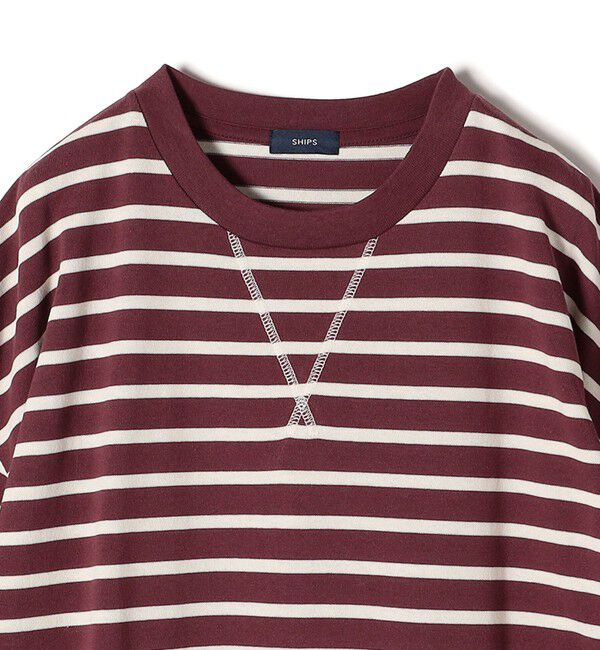 SHIPS for women「* 〈サイズが選べる〉2WAY ワイド スリーブ ボーダー プルオーバー◇」|Tシャツ・カットソー|