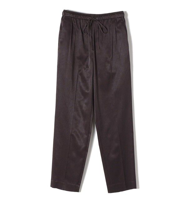 SHIPS for women「SHIPS Primary Navy Label:〈手洗い可能〉サテン リラックス パンツ」|その他|ブラウン