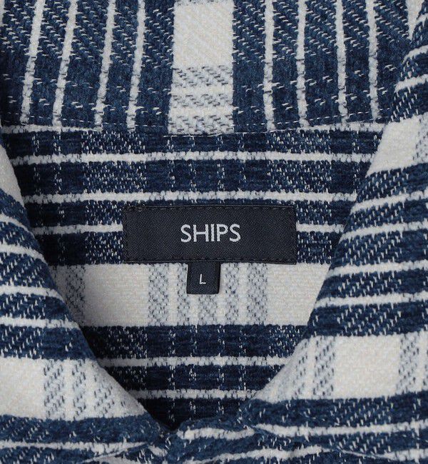 SHIPS「【WEB限定】SHIPS: モール チェック ダブルポケット CPO シャツ ジャケット」|ミリタリージャケット|