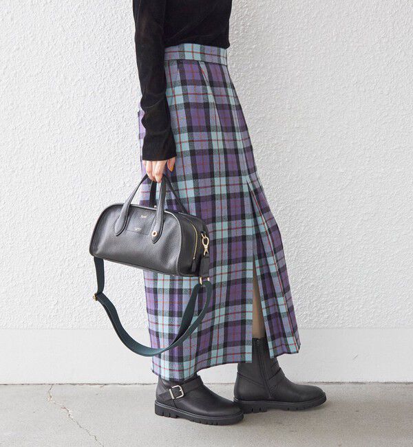 SHIPS for women「〈手洗い可能〉ウール チェック タイト スカート ◇」|スカート|