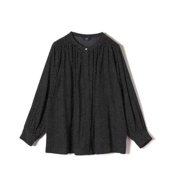 SHIPS Colors 「SHIPS Colors:〈洗濯機可能〉サテン ギャザー シャツ◇」|シャツ・ブラウス|