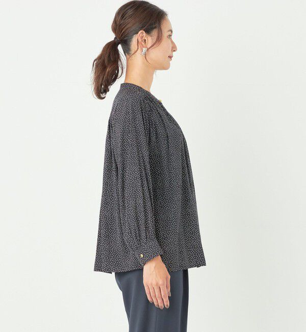 SHIPS Colors 「SHIPS Colors:〈洗濯機可能〉サテン ギャザー シャツ◇」|シャツ・ブラウス|