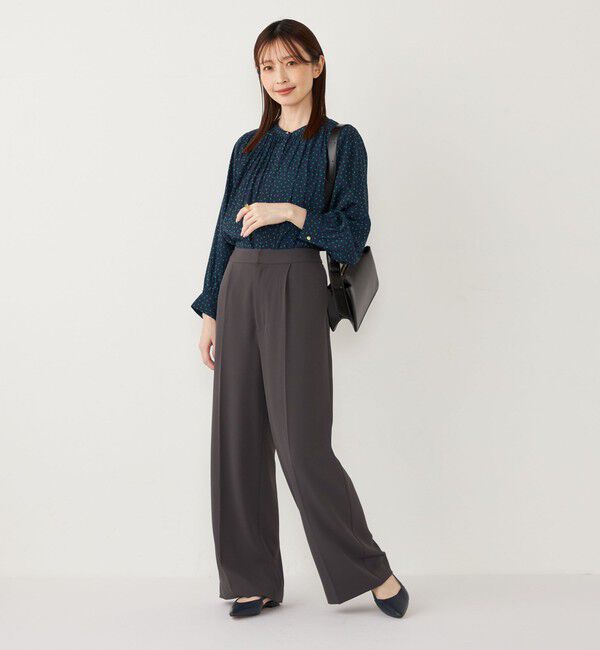 SHIPS Colors 「SHIPS Colors:〈洗濯機可能〉サテン ギャザー シャツ◇」|シャツ・ブラウス|