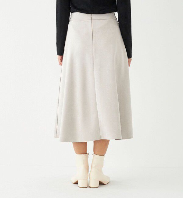 SHIPS Colors 「SHIPS Colors:〈手洗い可能〉フェイクスエード サイドジップ フレアスカート」|スカート|