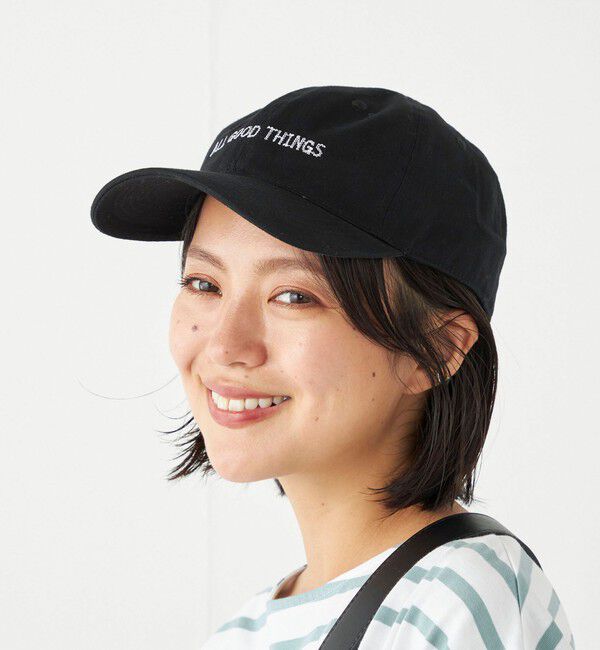 SHIPS Colors 「odds:〈手洗い可能〉ALL GOOD THINGS キャップ」|キャップ・キャスケット|ブラック