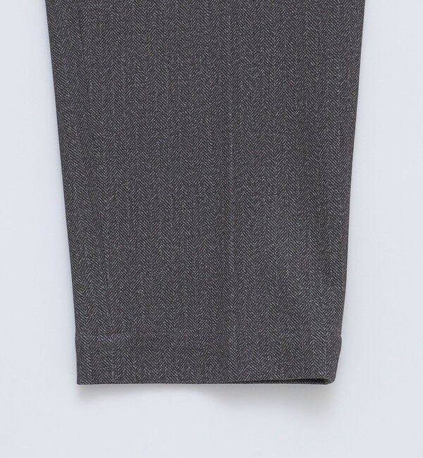 SHIPS「SHIPS: ツイード プリント ストレッチ イージー テーパード スラックス」|チノ|