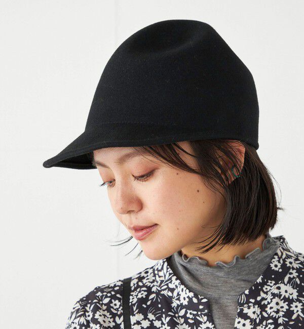 SHIPS Colors 「SUBLIME:マウンテン フェルト ハット」|キャップ・キャスケット|ブラック