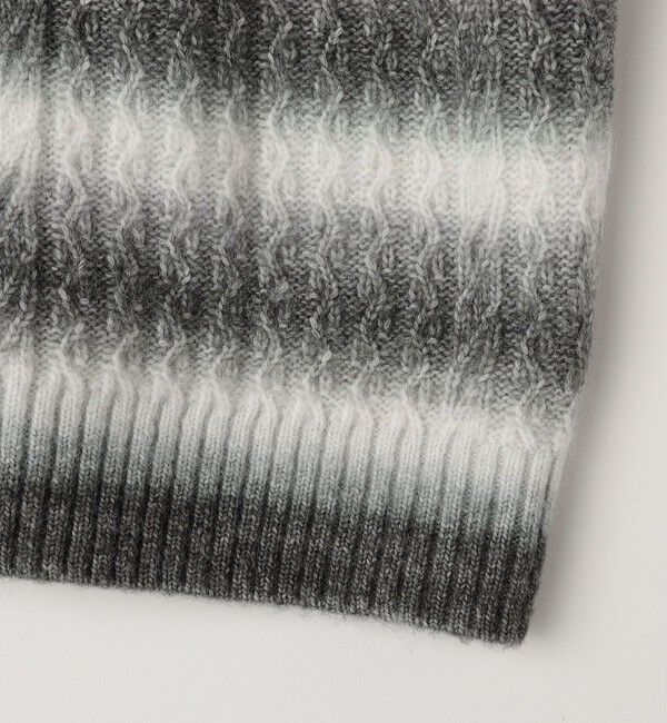 SHIPS any「SHIPS any:〈手洗い可能〉グラデーション ケーブル Vネック カーディガン」|カーディガン|