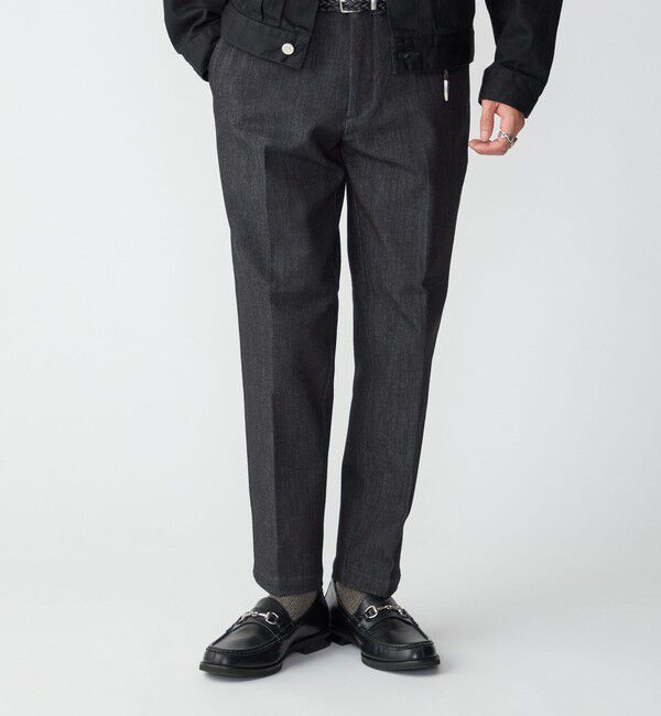 SHIPS「SHIPS: 〈セットアップ対応〉ダウンファブリック イージー スラックス 23AW〈デニム〉」|チノ|ダークグレー