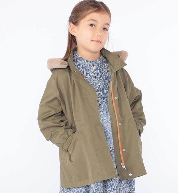 SHIPS KIDS「SHIPS KIDS:100～130cm /〈洗濯機可能〉ツイル モッズ コート」|ミリタリー・モッズコート|