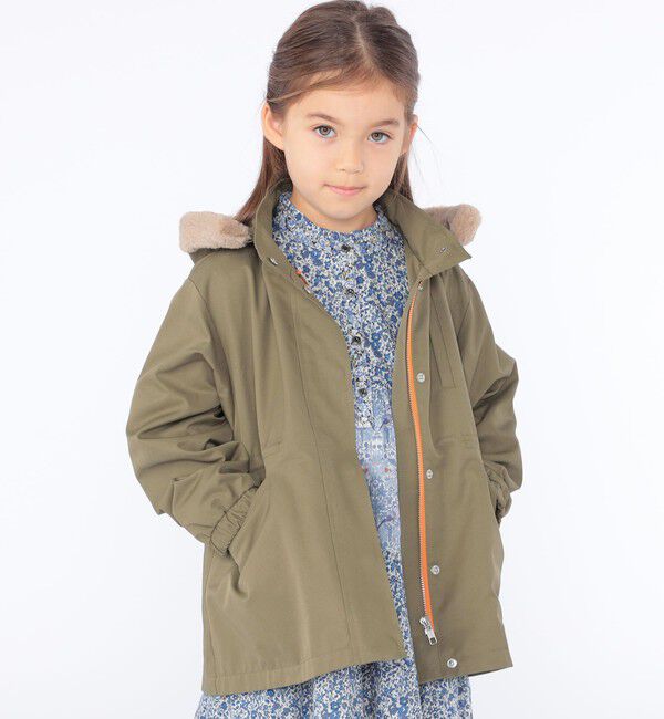 SHIPS KIDS「SHIPS KIDS:100～130cm /〈洗濯機可能〉ツイル モッズ コート」|ミリタリー・モッズコート|