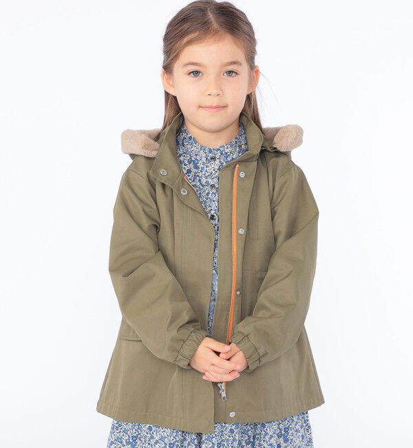 SHIPS KIDS「SHIPS KIDS:100～130cm /〈洗濯機可能〉ツイル モッズ コート」|ミリタリー・モッズコート|