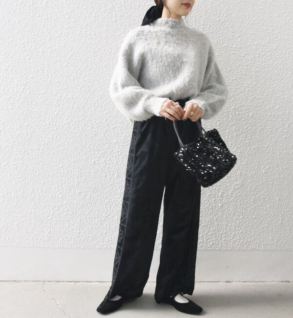 SHIPS any「bon_meur:〈洗濯機可能〉ベロア カットワーク パンツ」|その他|