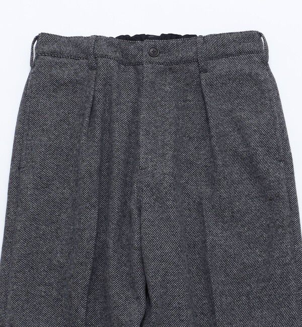 SHIPS「SHIPS: 〈セットアップ対応〉 ライトツイード ワンタック イージー パンツ」|チノ|