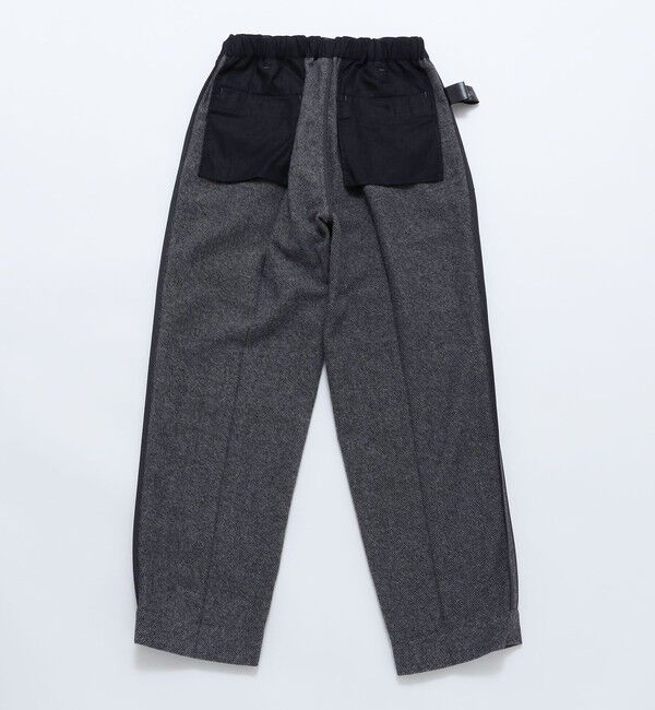 SHIPS「SHIPS: 〈セットアップ対応〉 ライトツイード ワンタック イージー パンツ」|チノ|